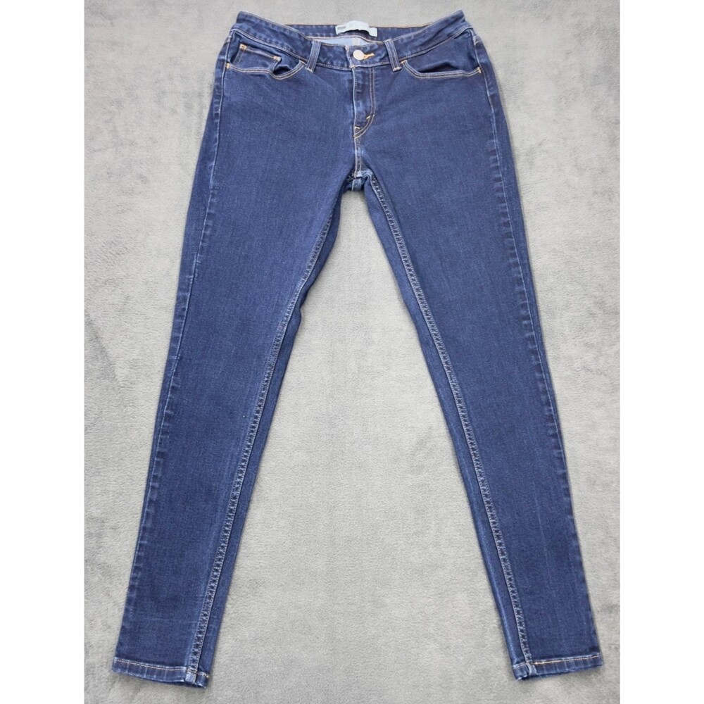 Levi’s Women’s Size 31x30 Dark Wash Skinny Jeans Blue Denim Stretch‎